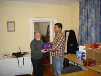  Mohammad Parouare Second Grading Prize  presented by Mick Germaine